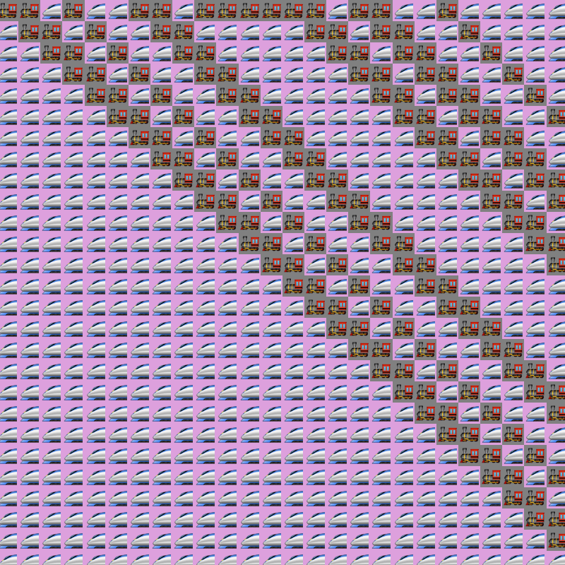 Elementary Cellular Emoji Automata #434