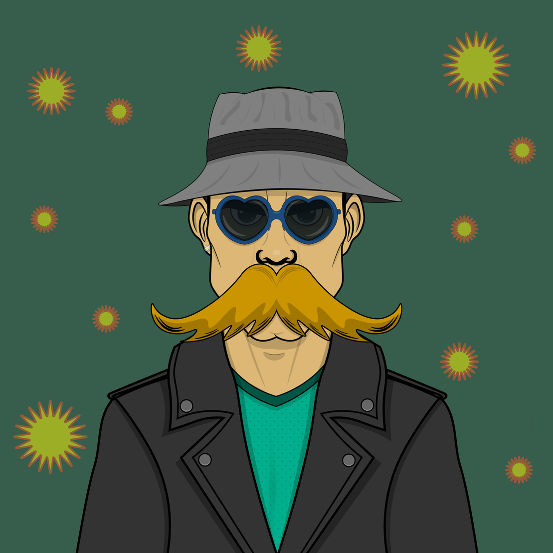 Mustachioed #247