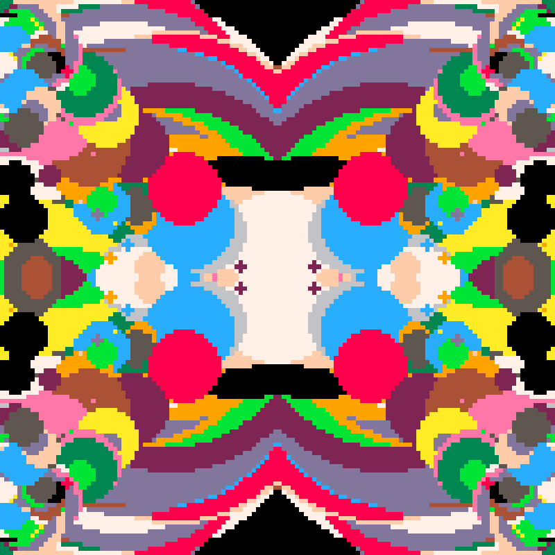 Rapid Psychedelic Inkblot Test Generator #55