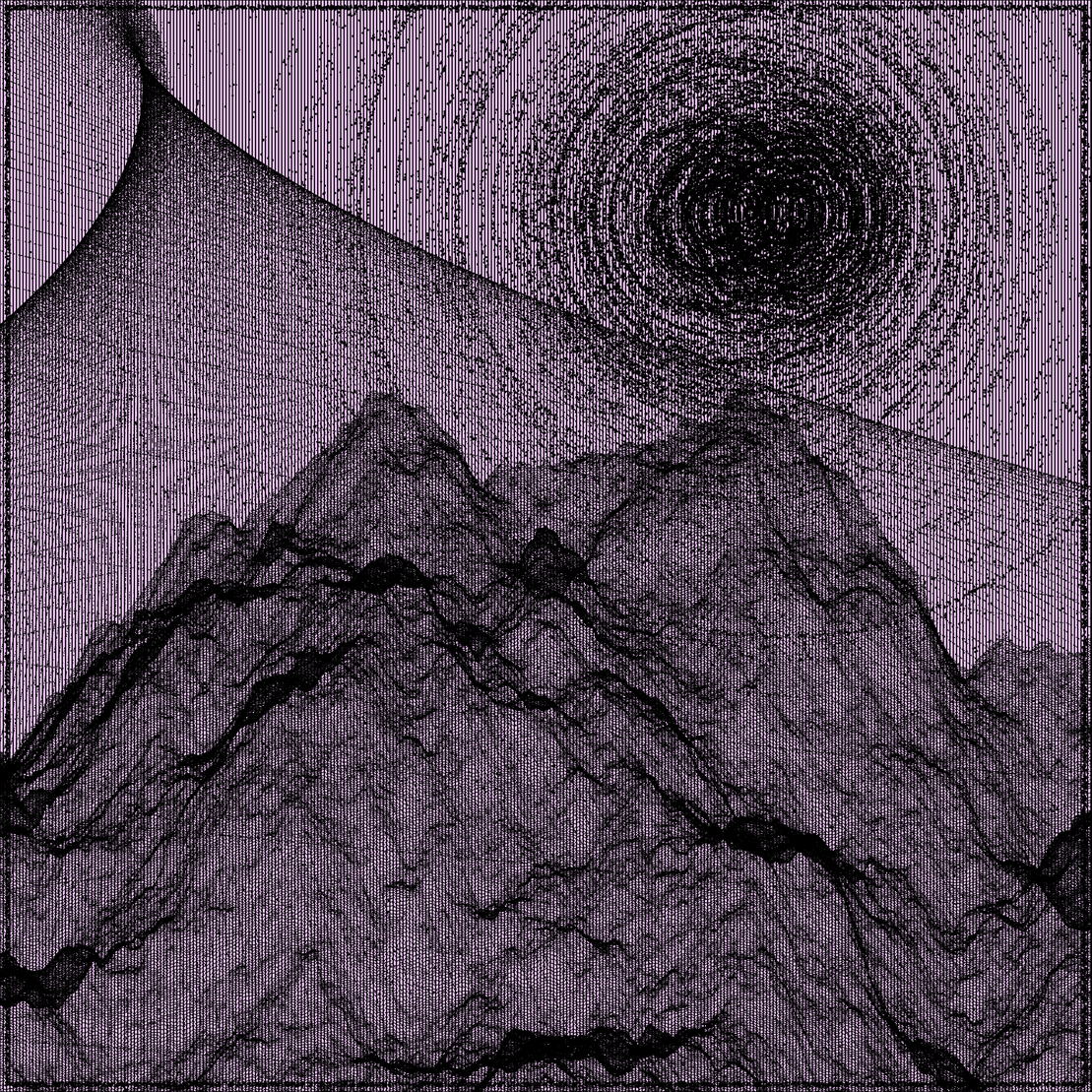 Surreal classic generative landscape #87