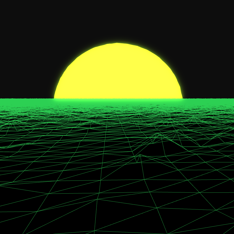 Generative Retrowave Field #121