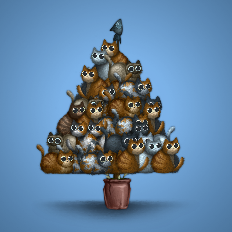 Fluffy Christmas Tree #26