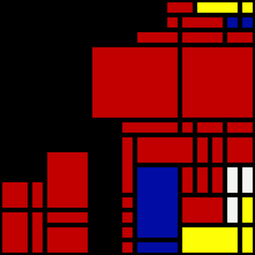 Mondrian Ticket  #7