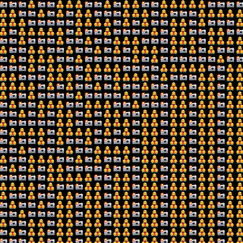 Elementary Cellular Emoji Automata #221