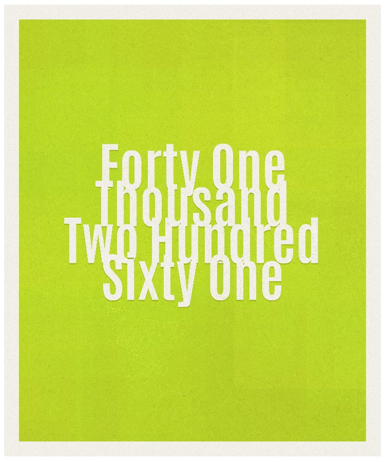 Count #41261