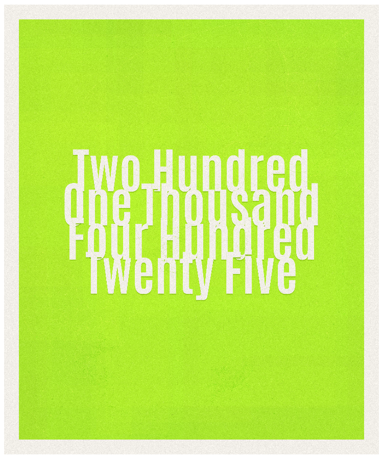 Count #201425