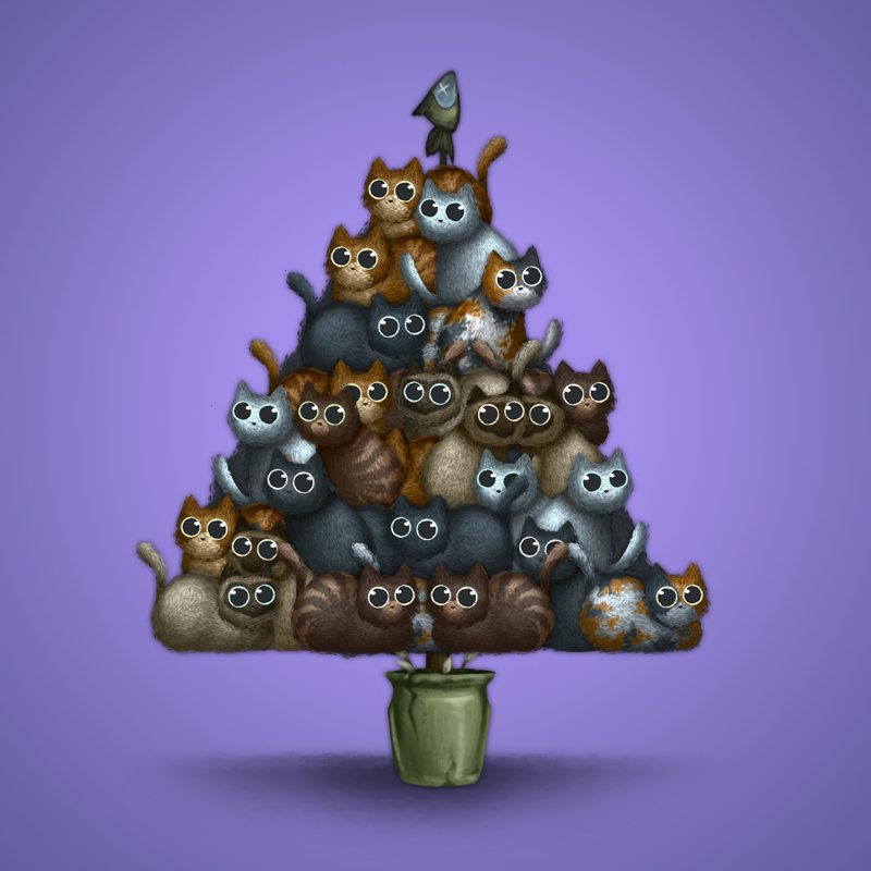 Fluffy Christmas Tree #17