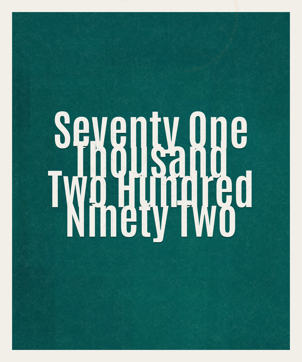 Count #71292