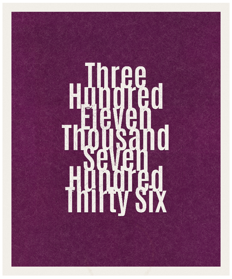 Count #311736