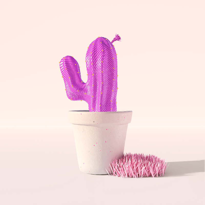 3D Crypto Cacti #44