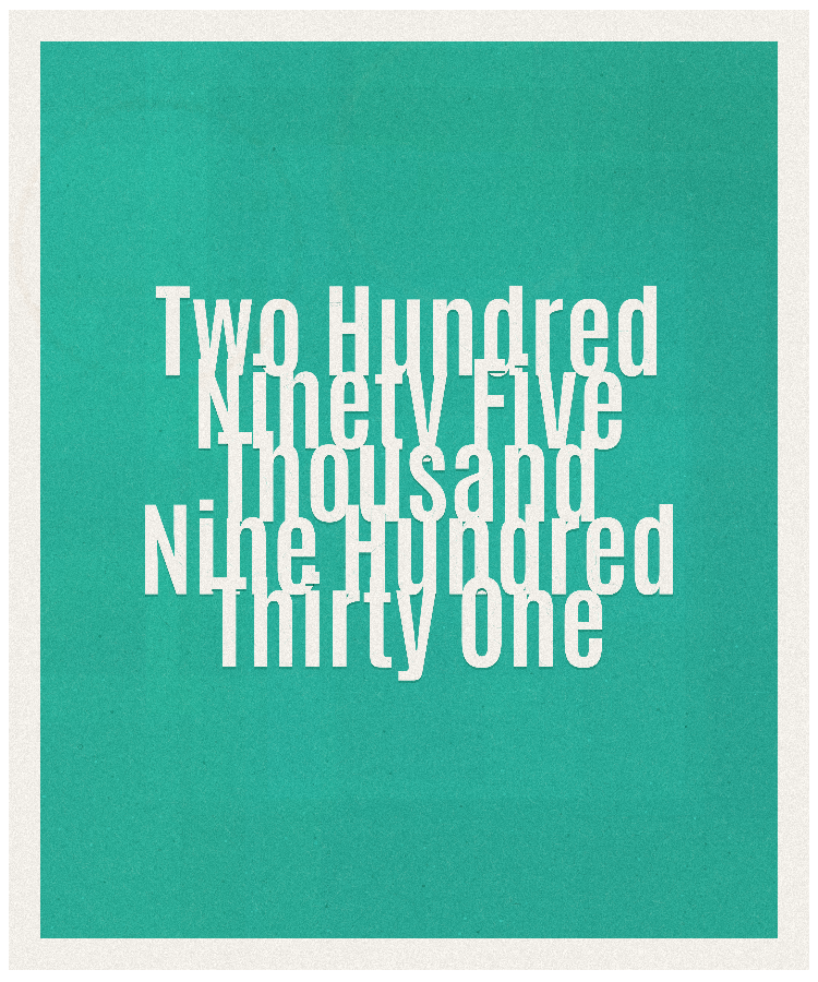 Count #295931
