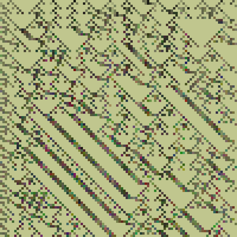 Colored Elementary Cellular Automaton #247