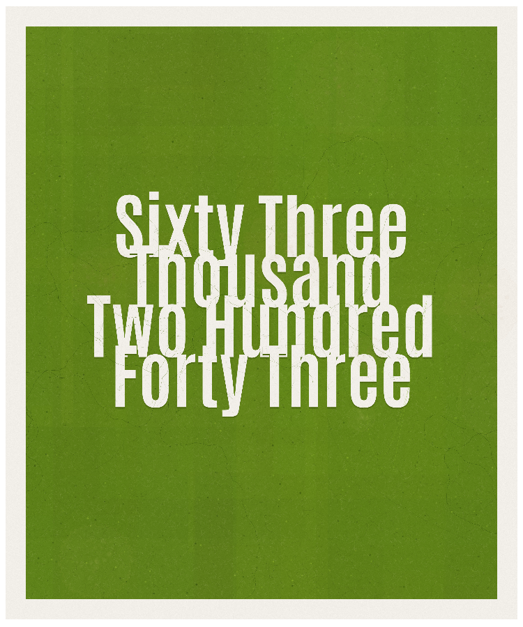 Count #63243