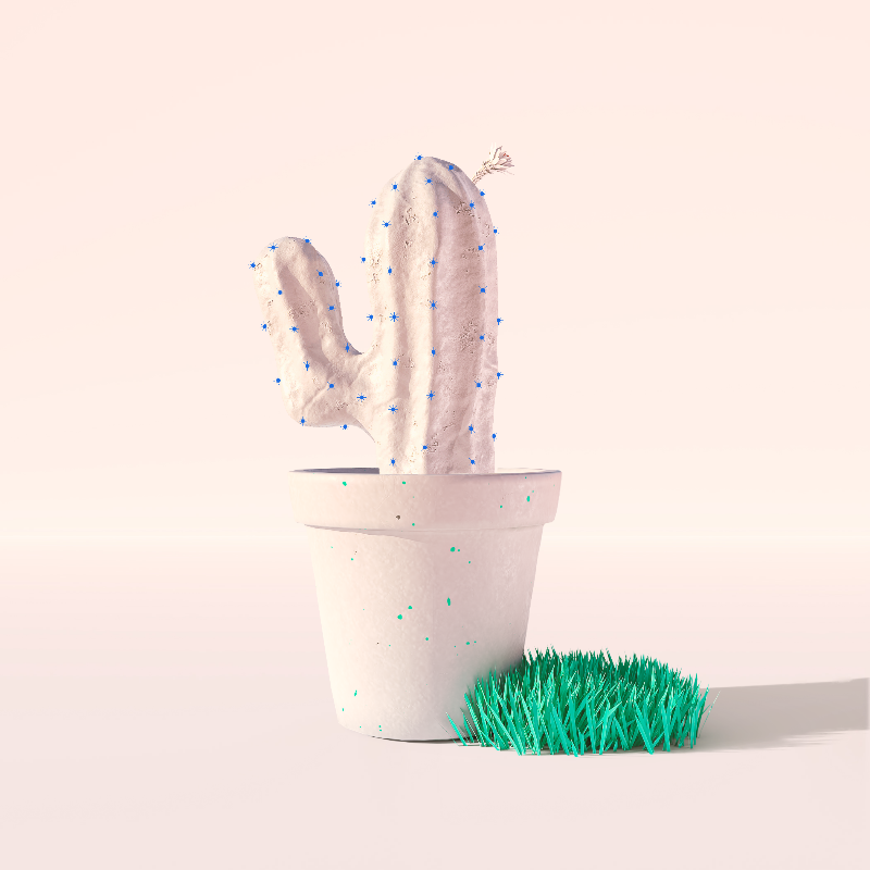 3D Crypto Cacti #59