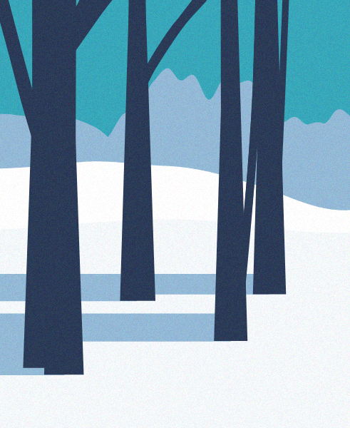 Minimal Snow Landscape #4