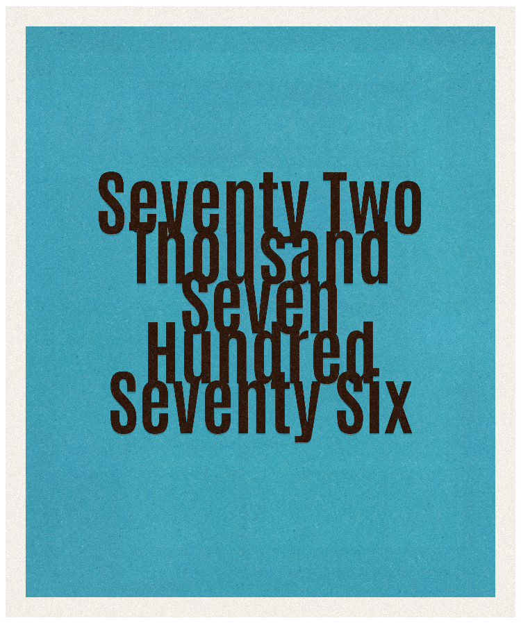 Count #72776