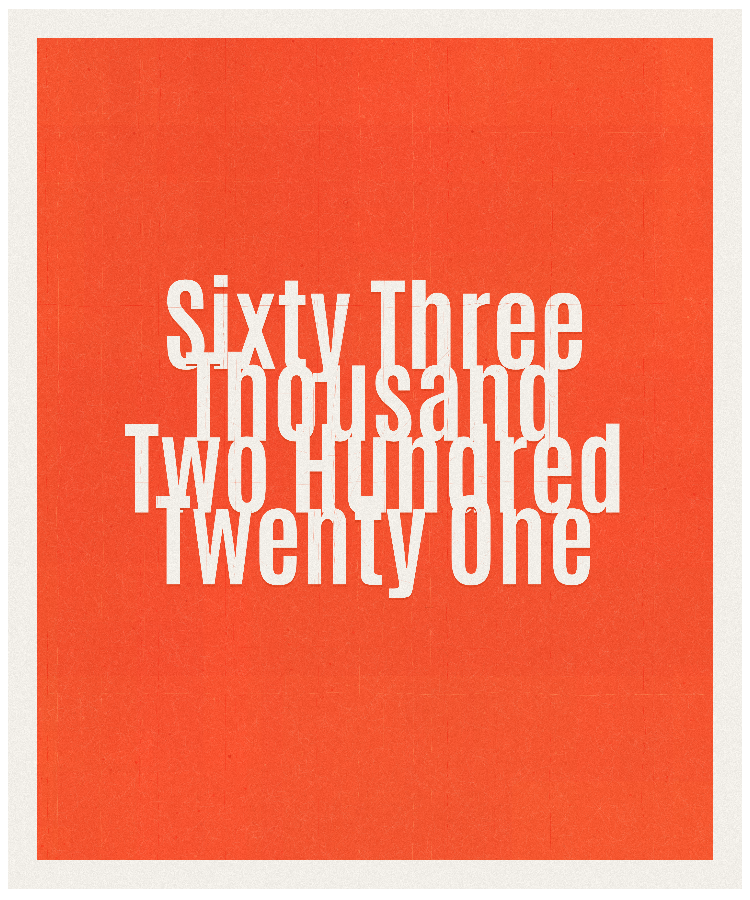 Count #63221