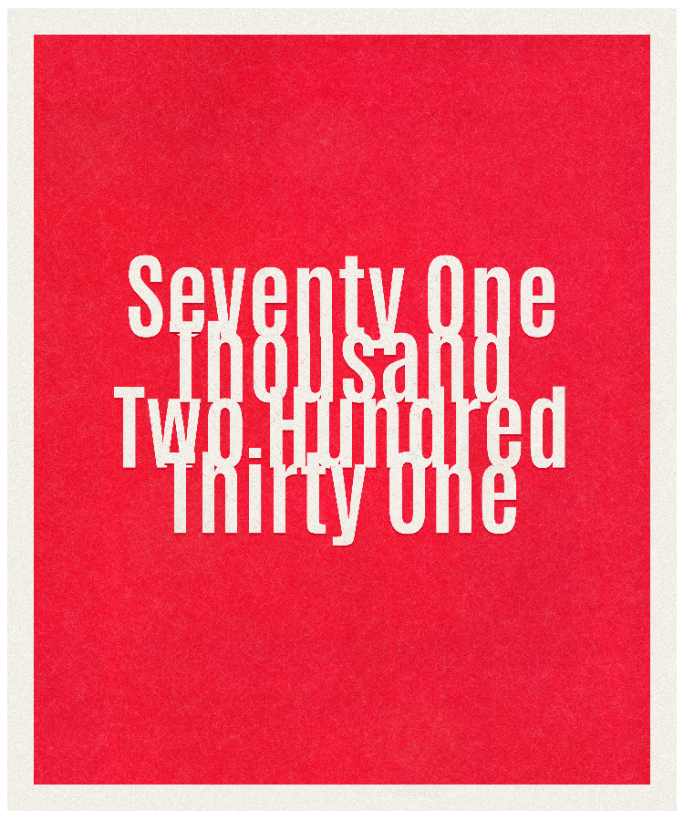Count #71231