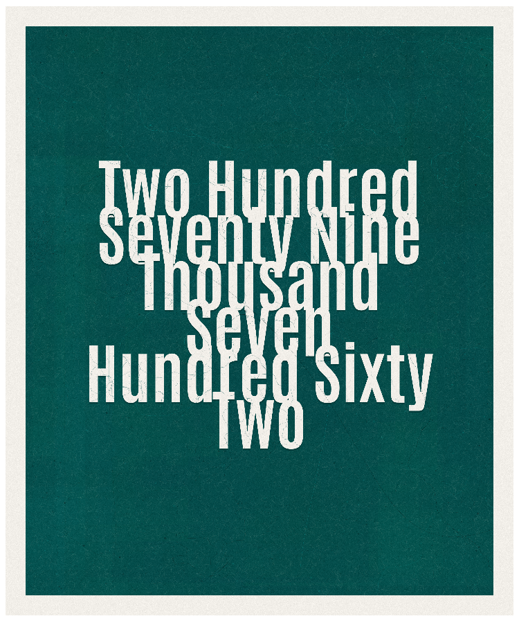 Count #279762