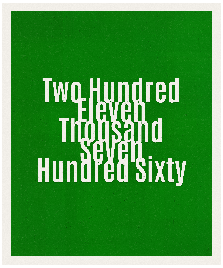 Count #211760