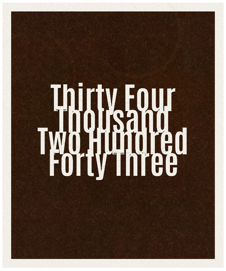 Count #34243