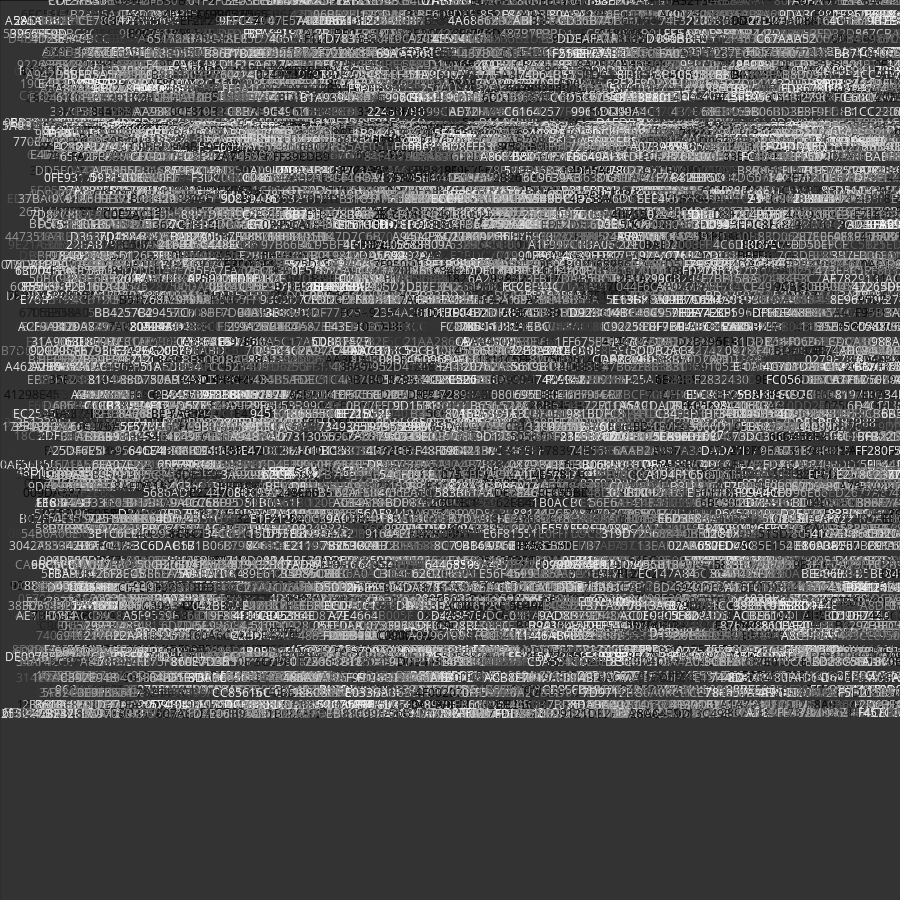 Painting by Random Hexadecimal Numbers #10