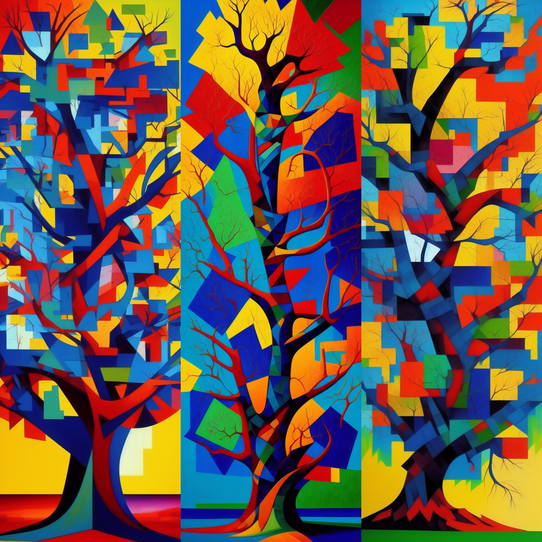 Cubism Trees