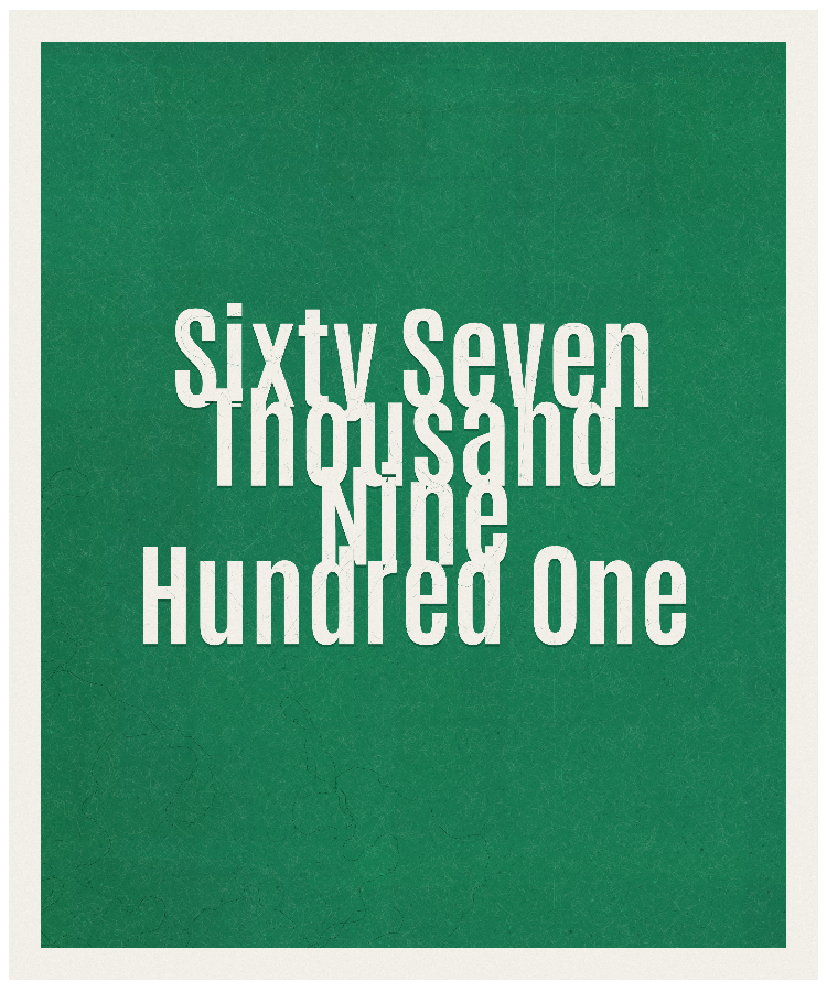 Count #67901