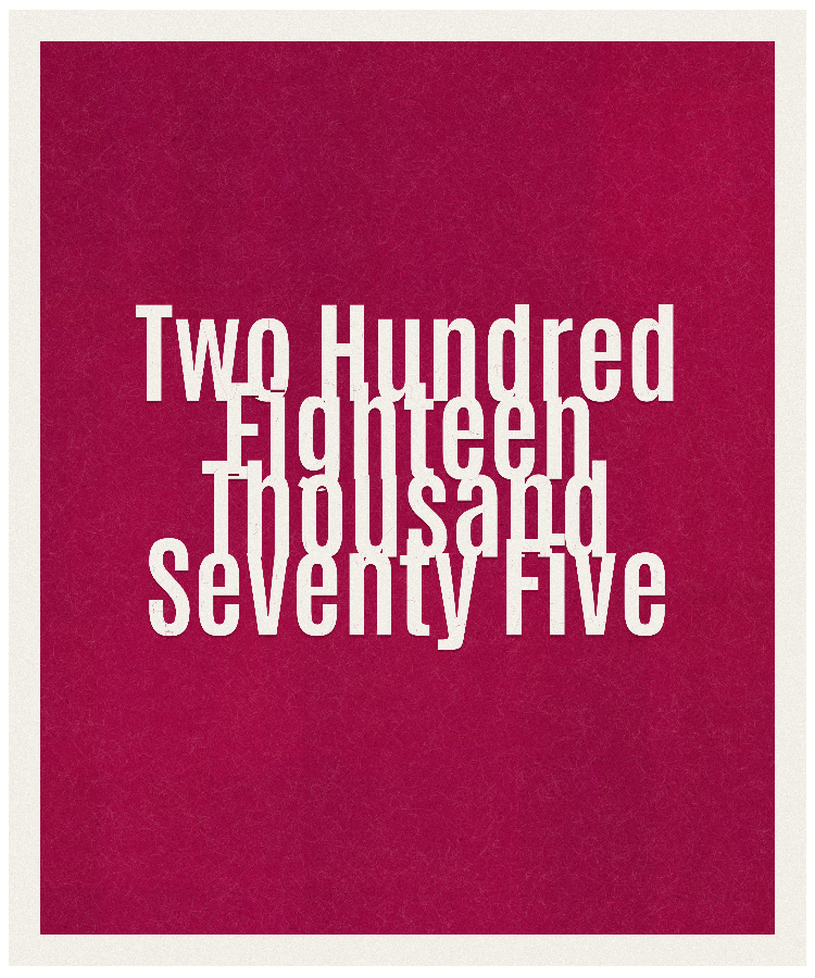 Count #218075