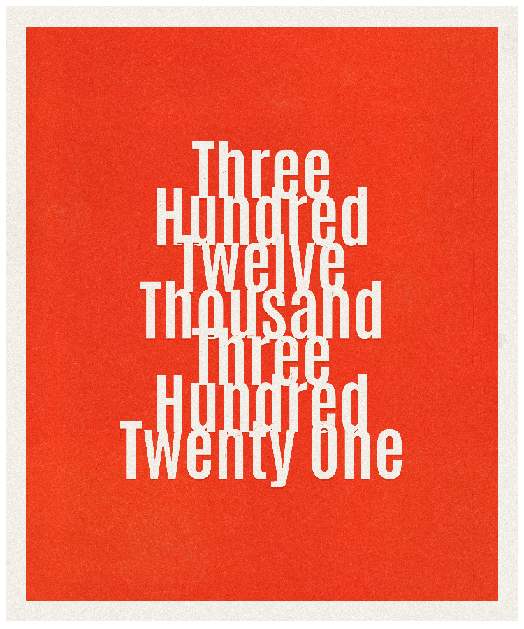 Count #312321
