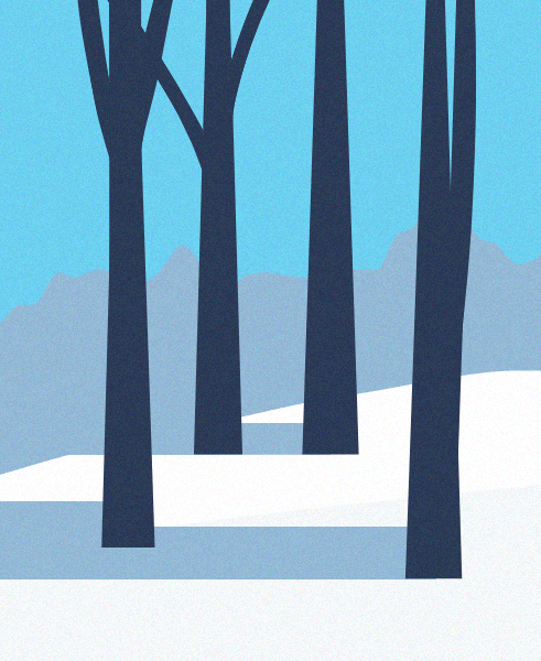 Minimal Snow Landscape #49