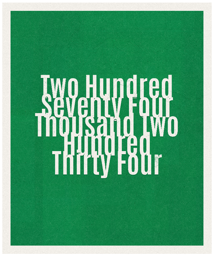 Count #274234