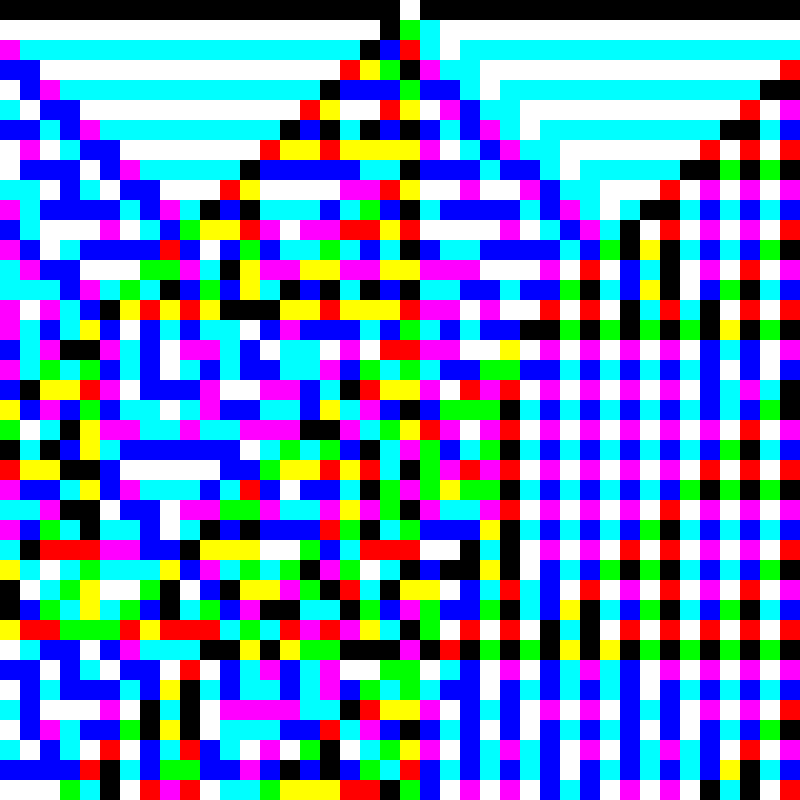 RGB Elementary Cellular Automaton #314