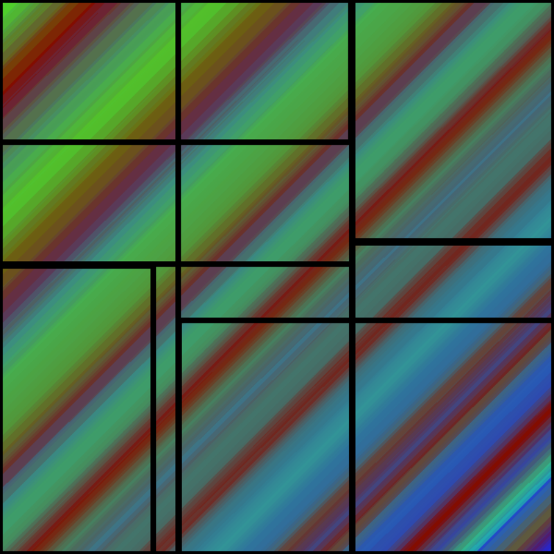 Stacked Mondrian #6