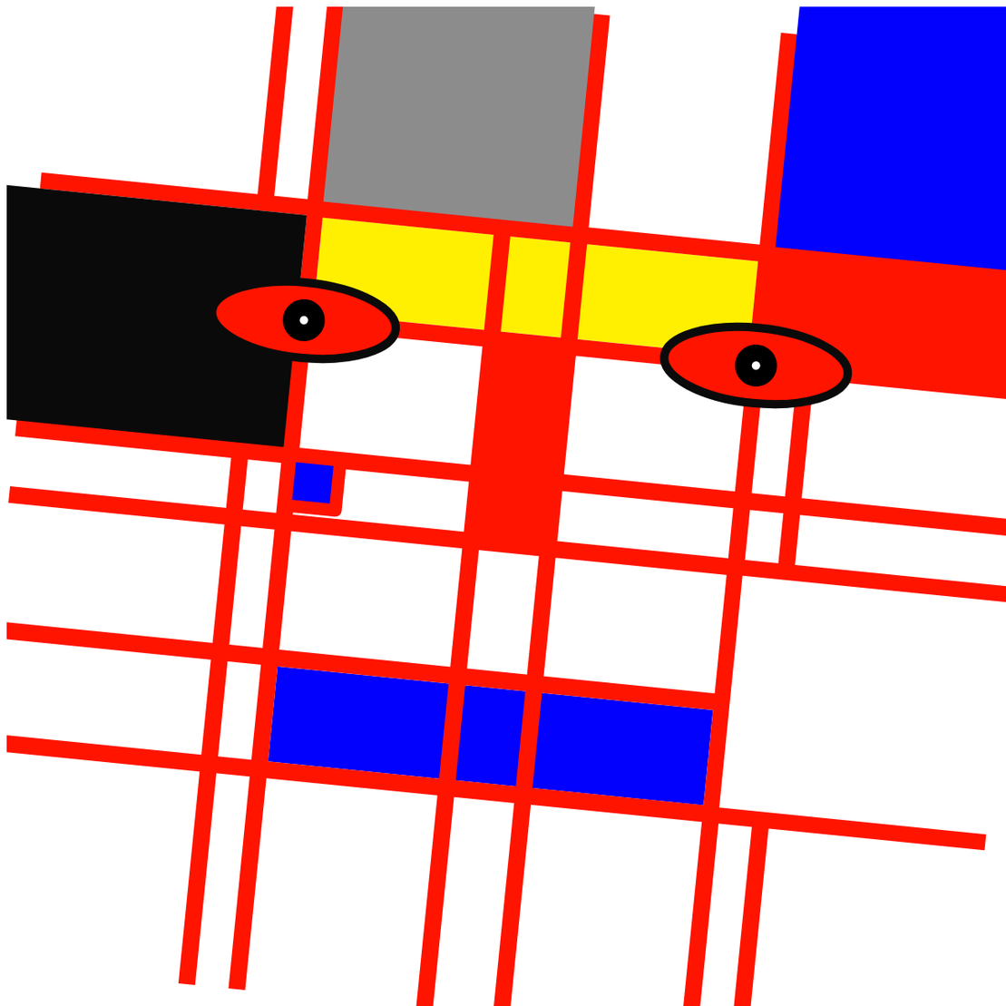 Mondrian Faces