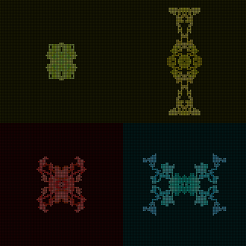 Dither Creatures 2x2 #22