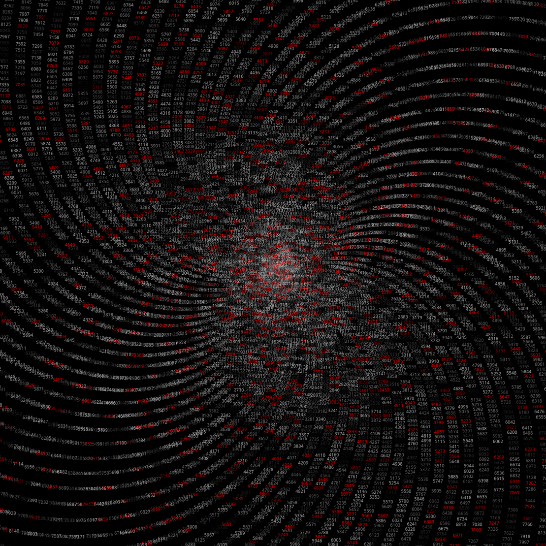 Polar Plot of Numbers #39