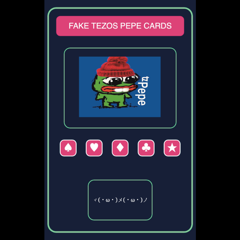 Fake Tezos Pepe Cards #2