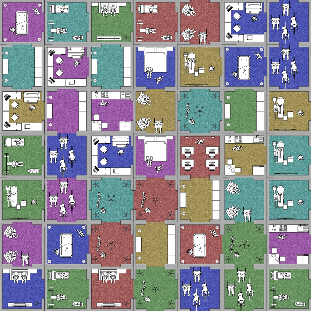 Harlequin block building #49