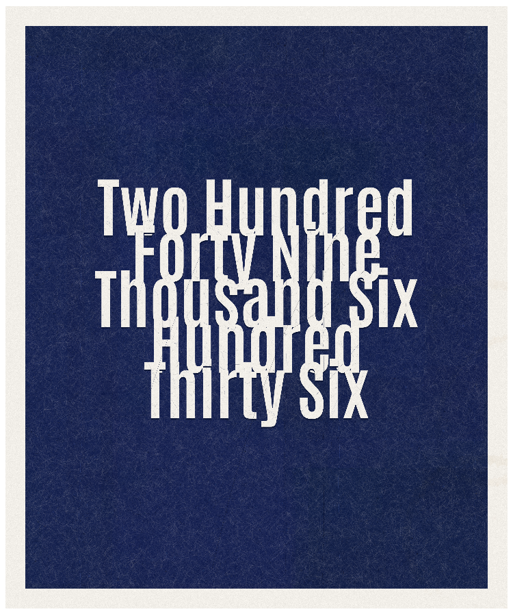 Count #249636