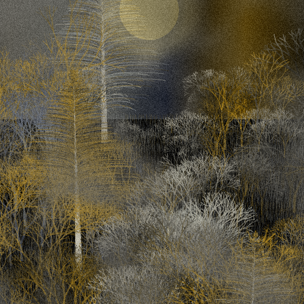 Moonlit Native Bush #68