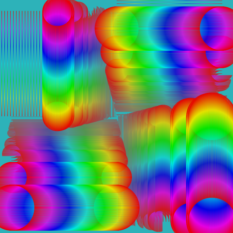 Fibonacci Rainbow Spiral ver3 var11 #5