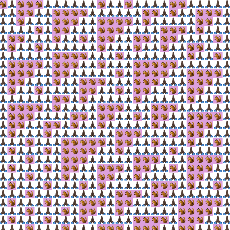 Elementary Cellular Emoji Automata #889