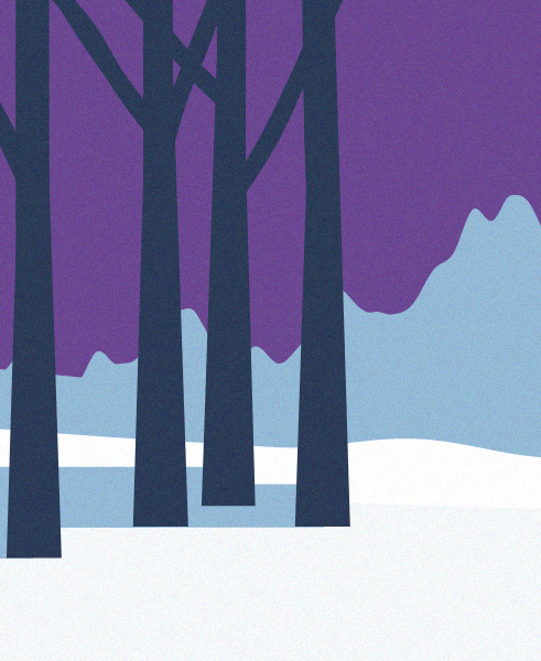 Minimal Snow Landscape #1