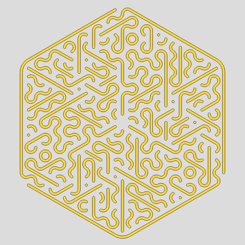 Truchet Threefold Symmetry #73