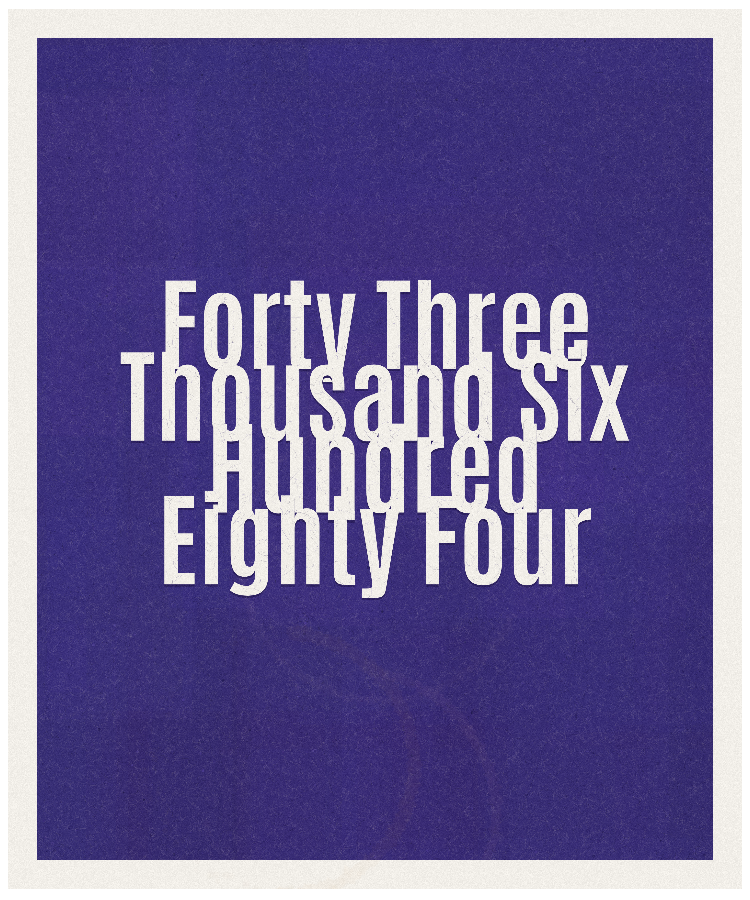 Count #43684