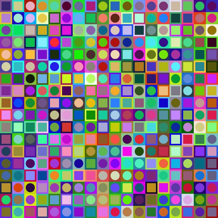 Square Dot Composition #166