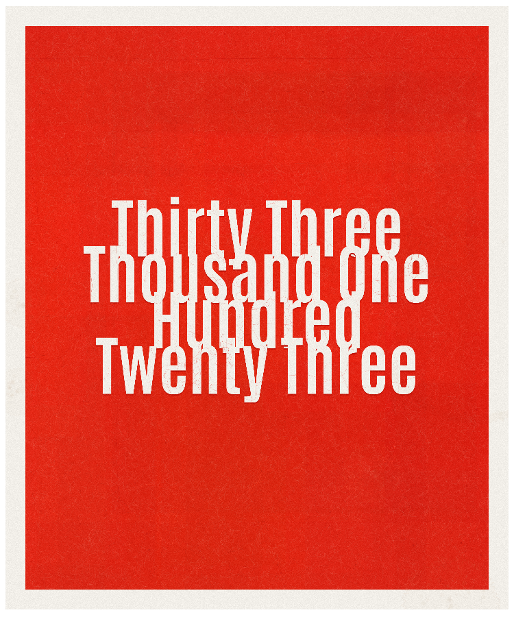 Count #33123