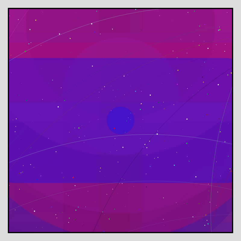 Color Field Starry B #6