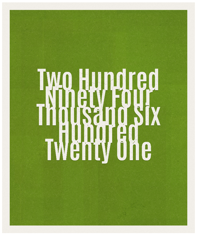 Count #294621